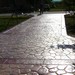 Staza od štampanog betona upotrebom kalupa Evia