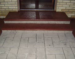 staza i stepenište od štampanog betona